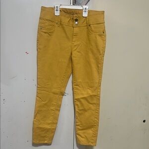 d. jeans Yellow Ankle Cropped Jeans
